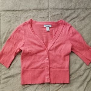 Old Navy Girls XS (6/8) Coral Cropped Sweater